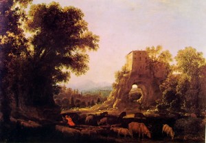 Paesaggio con pastori, cm. 62 x 89, Manning, New York , N. Y.